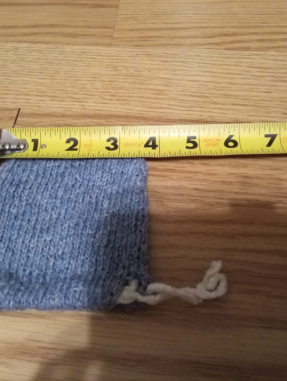 Handmade Knit Jewelry Travel Pouch — Blue — Soft & Gift‑Ready - Picture 10 of 12